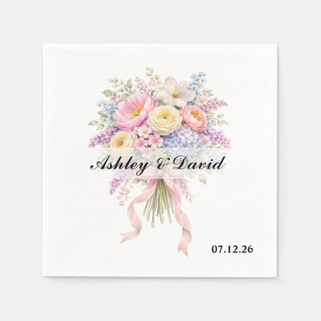 Wedding Paper Napkins (Front)