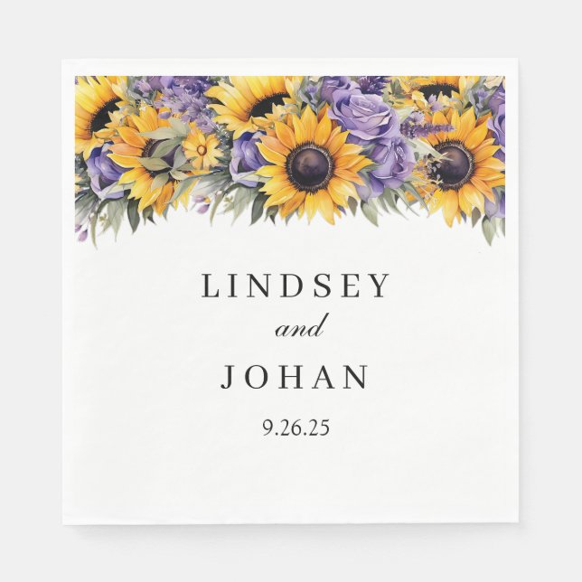 Wedding Paper Napkins (Front)