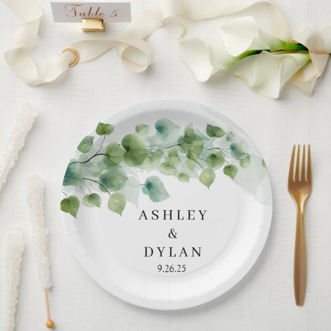 Wedding Paper Plate (Wedding)