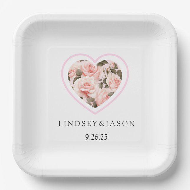 Wedding Paper Plate (Front)