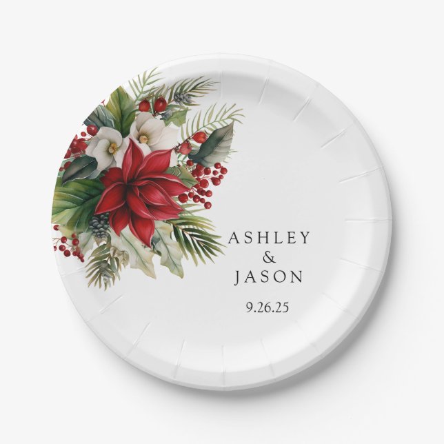 Wedding  paper plate (Front)