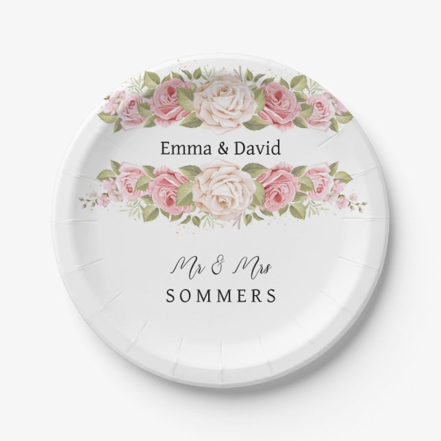 Wedding Paper Plates (Front)