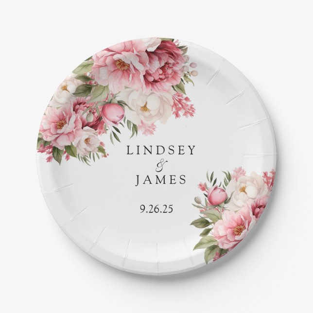 Wedding  paper plates (Front)