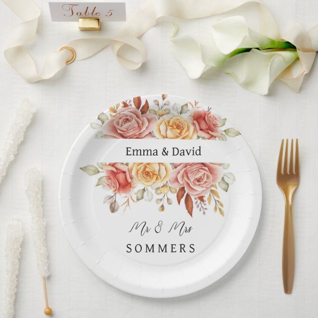 Wedding Paper Plates (Wedding)