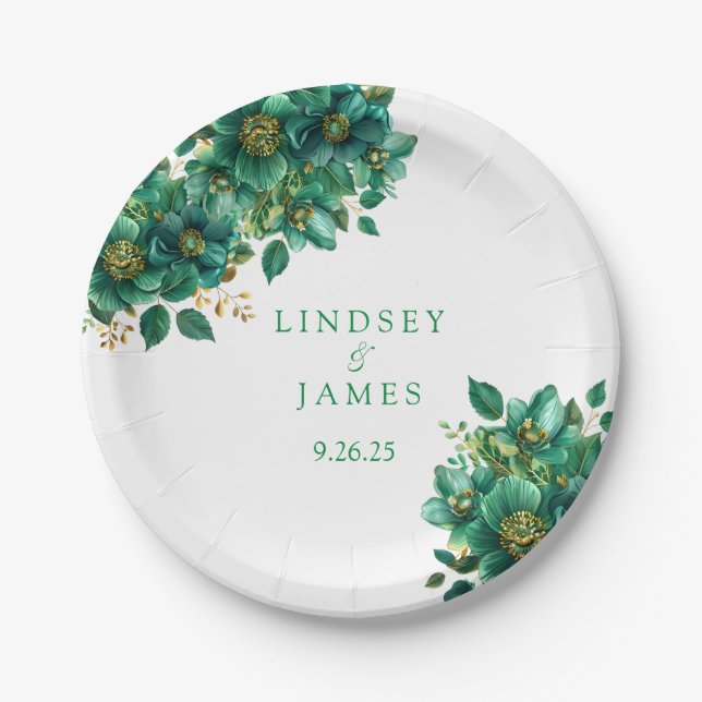 Wedding  paper plates (Front)