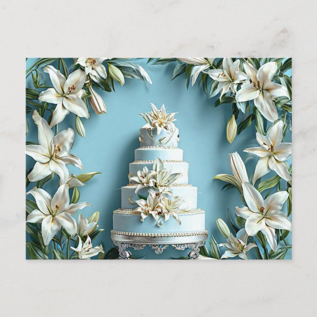 Wedding party art postcard (Front)