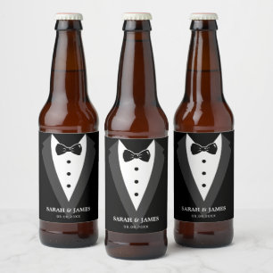 Wedding Party Beer Bottle Beer Bottle Label