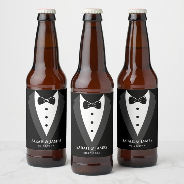 Wedding Party Beer Bottle Beer Bottle Label (Bottles)
