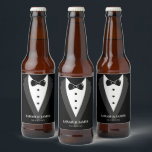 Wedding Party Beer Bottle Label<br><div class="desc">Wedding Party Beer Bottle - easy to customise with names and wedding date</div>