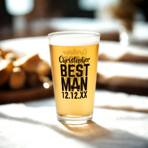 Wedding Party Best Man Groomsman Glass