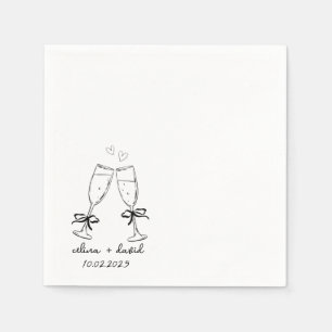 Wedding Party Cocktail Napkin