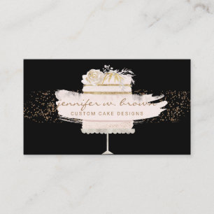 Wedding Party Custom Cake Business Card