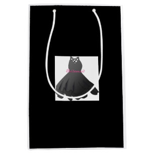 Wedding Party Dress Bridesmaid Black Gift Bag