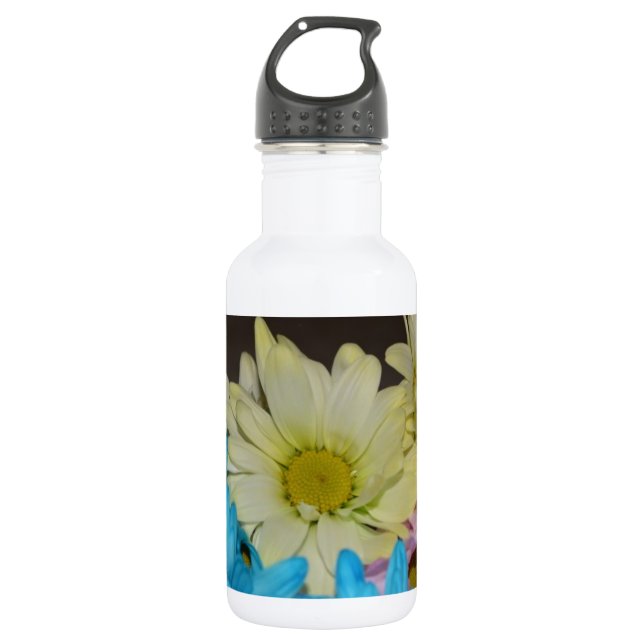 Wedding Party Flowers Daisy Peace Love Destiny 532 Ml Water Bottle (Front)