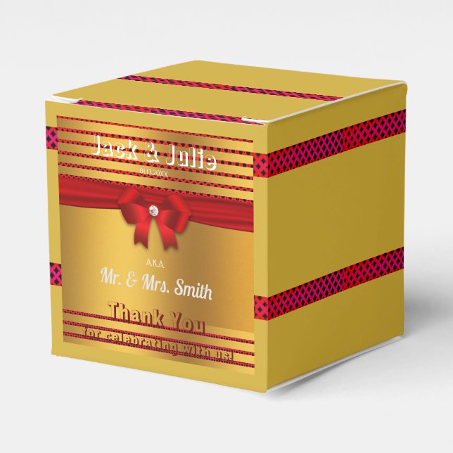 Wedding Party Fun  Favour Box (Front Side)