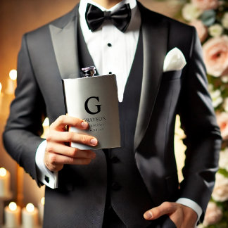 Wedding Party Gift Favor for Males Hip Flask
