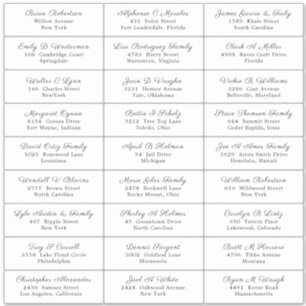 Wedding Party Guest Address Label Sticker