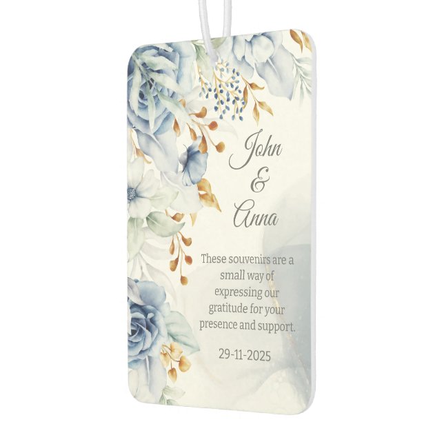 Wedding Party Guests Souvenir Gifts Car Air Freshener (Left)