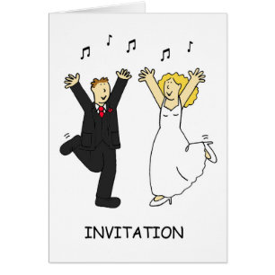 Wedding Party Invitation Couple Dancing