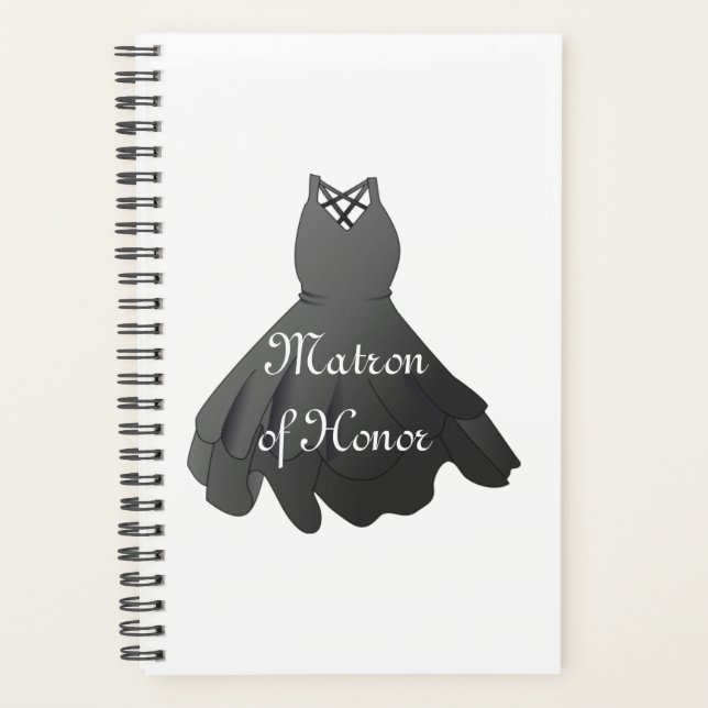 Wedding Party Matron of Honour Dress Planner (Front)