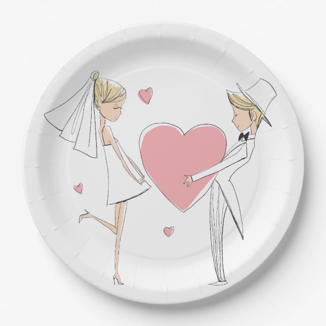 Wedding Party Paper Plate (Front)