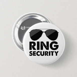 Wedding Party Ring Security Wedding Ring 6 Cm Round Badge