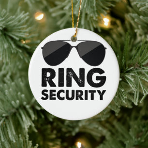 Wedding Party Ring Security Wedding Ring Ceramic Tree Decoration