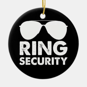 Wedding Party Ring Security Wedding Ring Ceramic Tree Decoration