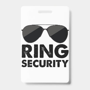 Wedding Party Ring Security Wedding Ring ID Badge