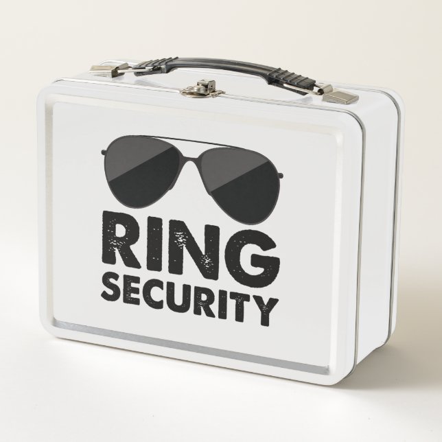 Wedding Party Ring Security Wedding Ring Metal Lunch Box (Front)