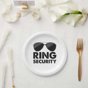 Wedding Party Ring Security Wedding Ring Paper Plate