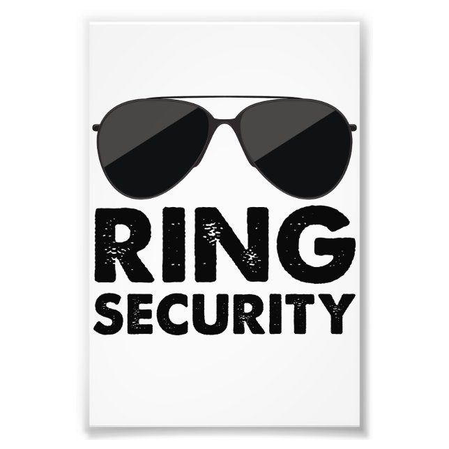 Wedding Party Ring Security Wedding Ring Photo Print (Front)