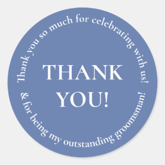Wedding Party Thank You Wedding Favour Sticker
