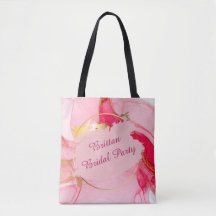 Wedding Party Tote Bag Personalised