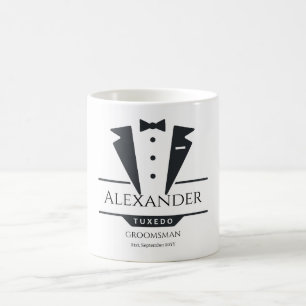Wedding Party Tuxedo Gifts Groomsman Coffee Mug