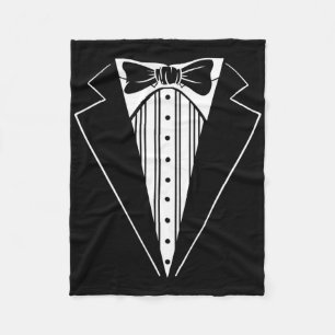Wedding Party Tuxedo Matching Bachelor Party Funny Fleece Blanket