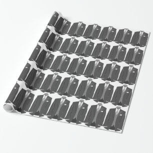 Wedding Party Tuxedo Wrapping Paper