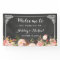 Wedding Party Vintage Chalkboard Rustic Floral
