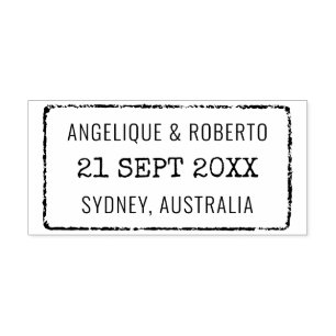 Wedding Passport Stamp Custom Destination Travel