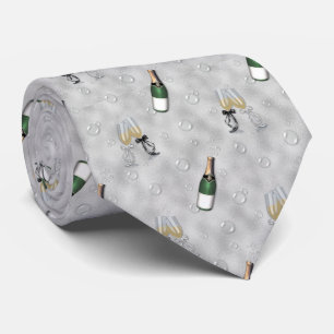 Wedding pattern champagne pattern tie
