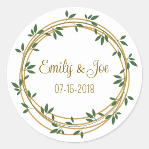 Wedding personalised stickers