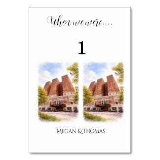 Wedding Personalised Table Number