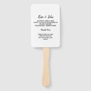 WEDDING PERSONALIZED ABSTRACT TEXTURE STYLE HAND FAN