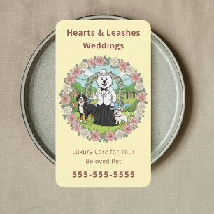 Wedding Pet Services High-End Wedding Pet Care Business Card
