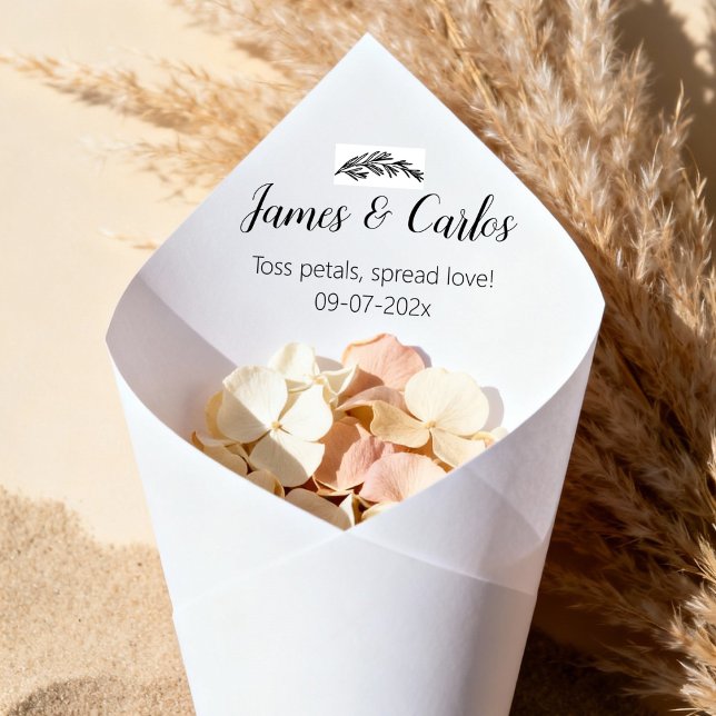 Wedding Petal Cones Holders Confetti Toss Ceremony (wedding petal cones holders, bags for flower confetti, wedding toss cone, future wedding plans)