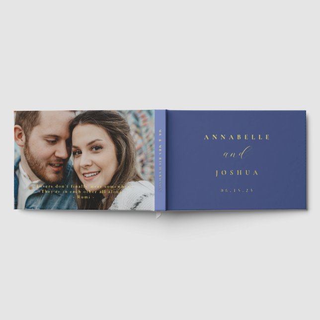 Wedding Photo and Quote Foil Guestbook (Full)