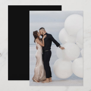 Wedding Photo Backing for Vellum Overlay Invitation
