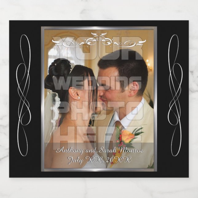 Wedding Photo Beer Bottle Label (Single Label)