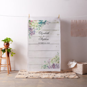 Wedding Photo Booth Backdrop Succulent Rustic Wood