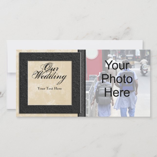 Wedding Photo Card, Classic Photo Cards (Front)